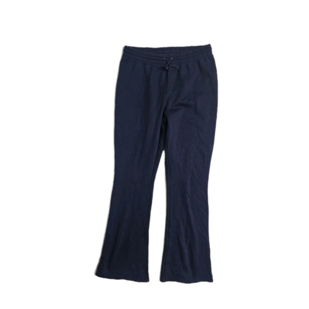 Pacsun Women's Flare Sweat Pants‎ M Navy Blue Drawstrings